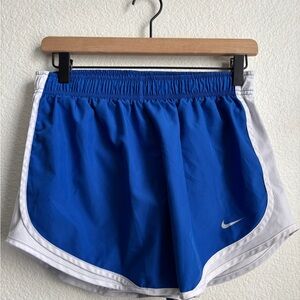 Nike Women's Athletic Shorts in Blue and White
